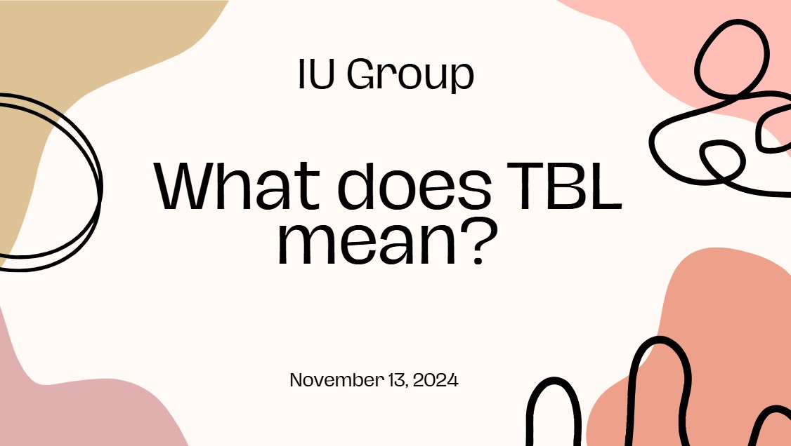 What does TBL mean?