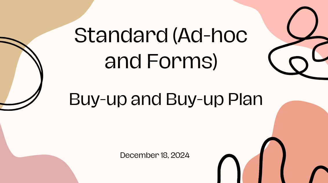 Buy-up and Buy-up Plan