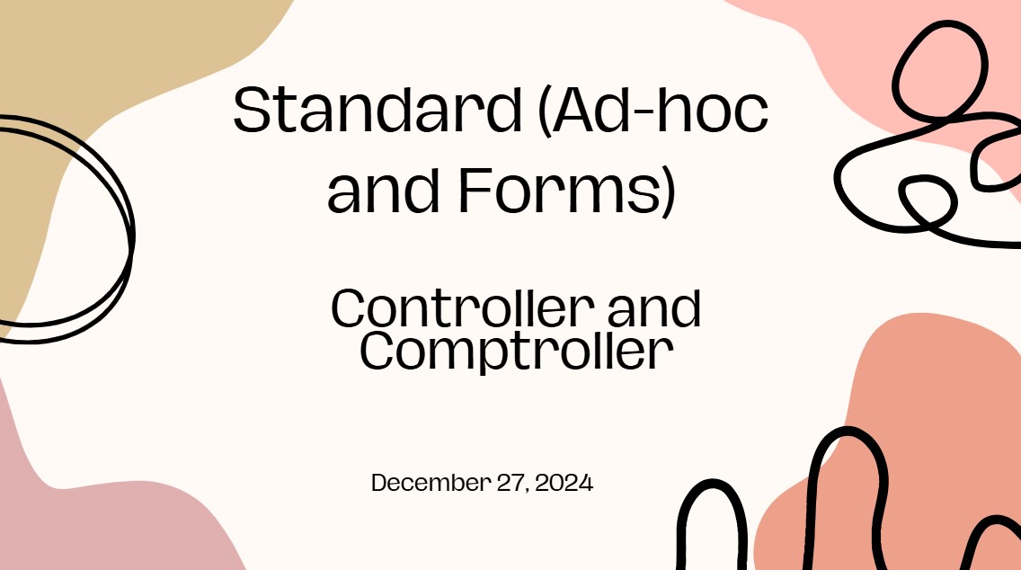 Controller and Comptroller