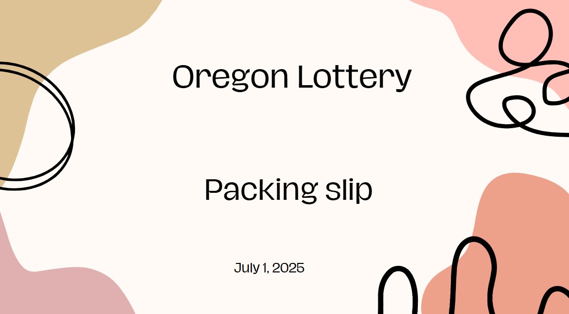 Packing slip