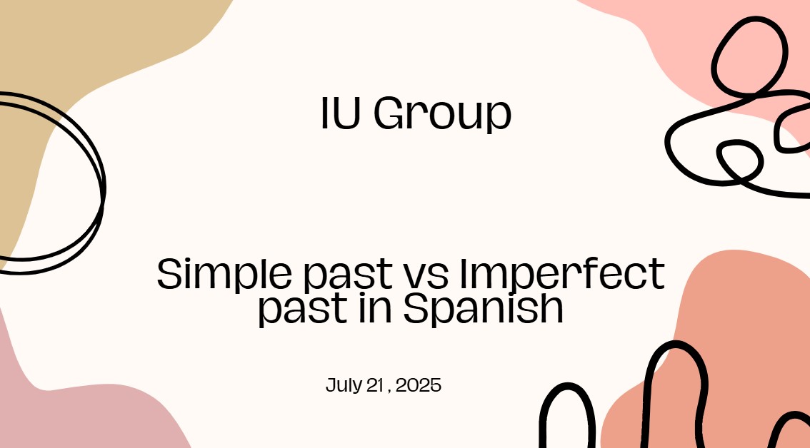 Simple past vs Imperfect past