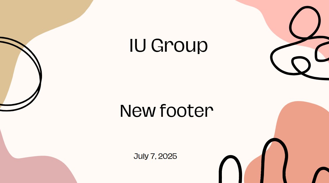 New footer